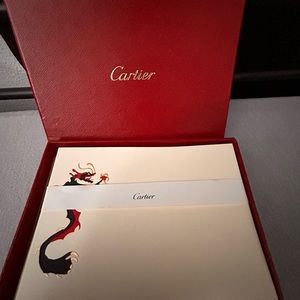 Lux Cartier Dragon Stationary 10 Notecards & 10 Envelopes NEW!
